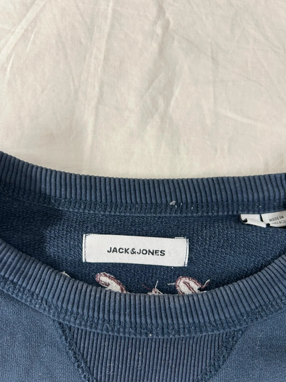 Blauw marine jack & jones colbert met ronde hals, maat L – photo 5